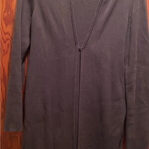 Ann Taylor Men's Black V-Neck Cardigan